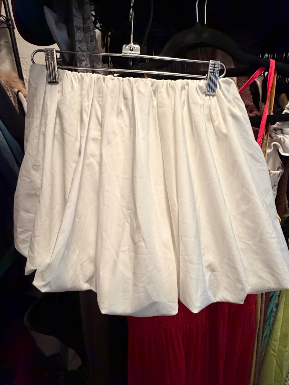 Source Unknown White Mini Bubble Skirt - Picture 2 of 3
